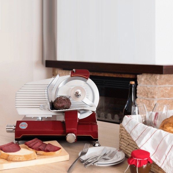 Ζαμπονομηχανή GS 250 CE με ιμάντα Κόκκινη Mistro 100.0002