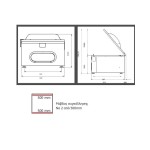 Waage DVA 2X50 vacuum εσωτερικής αναρρόφησης επιτραπέζιο με μπάρα συγκόλλησης 2x500mm. ICS-070.0002