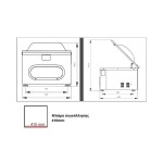 Waage SMART 41 vacuum εσωτερικής αναρρόφησης επιτραπέζιο με μπάρα συγκόλλησης 410mm ICS-070.0003