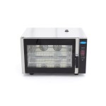 Φούρνος συνδυασμένου ατμού - Χωράει 4 δίσκους (1/1 GN / 60 x 40 cm) - Ψηφιακή οθόνη - 400V MAX-08500208