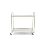 Καροτσάκι Μεταφοράς από ανοξείδωτο χάλυβα με 2 ράφια MAX-09300545