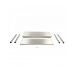 Τραπέζι από ανοξείδωτο χάλυβα 80x60cm Ρυθμιζόμενο ύψος MAX-09300953