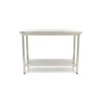 Τραπέζι από ανοξείδωτο χάλυβα 180x60cm Ρυθμιζόμενο ύψος MAX-09300968