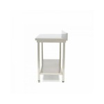 Τραπέζι από ανοξείδωτο χάλυβα με πλάτη 80x60cm ρυθμιζόμενο ύψος MAX-09300977