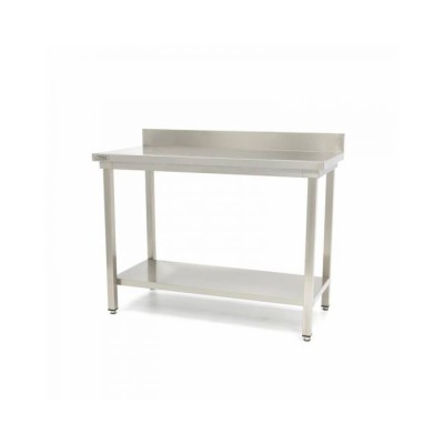 Τραπέζι από ανοξείδωτο χάλυβα με πλάτη 180x60cm με ρυθμιζόμενο ύψος MAX-09300992
