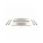 Τραπέζι από ανοξείδωτο χάλυβα 100x70cm Ρυθμιζόμενο ύψος MAX-09364006