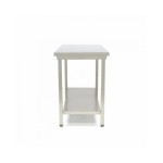 Τραπέζι από ανοξείδωτο χάλυβα 200x70cm με ρυθμιζόμενο ύψος MAX-09364021