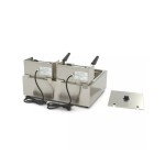 Φριτέζα ηλεκτρική επιτραπέζια διπλη 2 x 6L - Διπλό καλάθι MAX-09364951