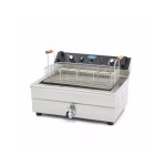 Φριτέζα ηλεκτρική επιτραπέζια 20L με βρύση αποστράγγισης 59χ52.5χ36.5 MAX-09365020