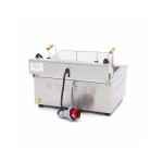 Φριτέζα ηλεκτρική επιτραπέζια 30L με βρύση αποστράγγισης 60.6χ57.5χ40.7 MAX-09365021