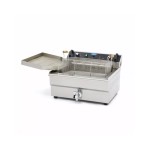 Φριτέζα ηλεκτρική επιτραπέζια 30L με βρύση αποστράγγισης 60.6χ57.5χ40.7 MAX-09365021