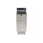 Φριτέζα ηλεκτρική επιδαπέδια 16L με βρύση αποστράγγισης και ντουλάπι 36X53X91 MAX-09365155