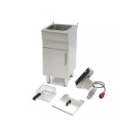 Φριτέζα ηλεκτρική επιδαπέδια 16L με βρύση αποστράγγισης και ντουλάπι 36X53X91 MAX-09365155