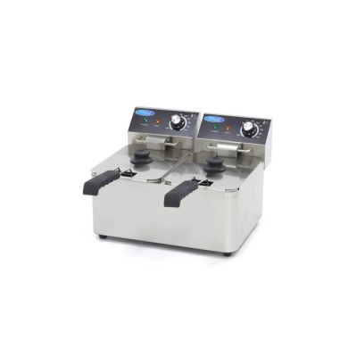 Φριτέζα ηλεκτρική επιτραπέζια διπλή 2 x 4L - Διπλό καλάθι 45Χ38.5Χ31.5 MAX-09365212