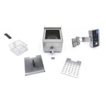 Φριτέζα ηλεκτρική επιτραπέζια 10L με βρύση αποστράγγισης 28Χ50Χ35 MAX-09365228