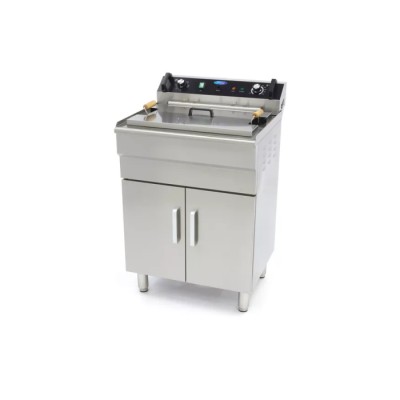 Φριτέζα ηλεκτρική επιδαπέδια με βρύση αποστράγγισης 35L - 400V MAX-09365233