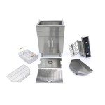 Φριτέζα ηλεκτρική επιδαπέδια με βρύση αποστράγγισης 35L - 400V MAX-09365233