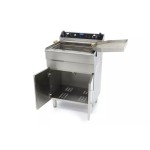 Φριτέζα ηλεκτρική επιδαπέδια με βρύση αποστράγγισης 35L - 400V MAX-09365233