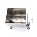 Ζυμωτήριο κρεάτων χειροκίνητο ενός άξονα 30 λίτρων (25kg) - Ανακλινόμενος κάδος 48χ33χ42 MAX-09368012