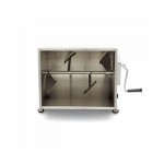 Ζυμωτήριο κρεάτων χειροκίνητο ενός άξονα 60 λίτρων (55kg) - Ανακλινόμενος κάδος 57χ35χ48 MAX-09368015