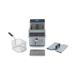 Φριτέζα ηλεκτρική επαγωγική 8L με βρύση αποστράγγισης - ενα καλάθι 29χ50χ41 ΜΑΧ-09371090