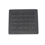 Ορθογώνιο σχήμα φόρμα για βαφλες 50x23/42x17mm 25 τεμαχίων MAX-09374323