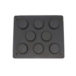 Φόρμα για Βάφλες κυματιστή 84/71mm 8 τεμάχια MAX-09374331