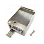 Ηλεκτρική επαγγελματική σχάρα μονής μονάδας με αυλακώσεις 60cm MAX-09391630