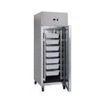 Ψυγείο ψαριών 600L 7 δοχείων 60 x 40 cm aνοξείδωτο ατσάλι με ρόδες MAX-09400002