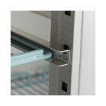 Ψυγείο 700L 3 ρυθμιζόμενα ράφια 2/1 GN ανοξείδωτου χάλυβα με ρόδες MAX-09400030 745X830X2020