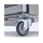 Ψυγείο 700L 3 ρυθμιζόμενα ράφια 2/1 GN ανοξείδωτος χάλυβας με γυάλινη πόρτα MAX-09400031 745X830X2020