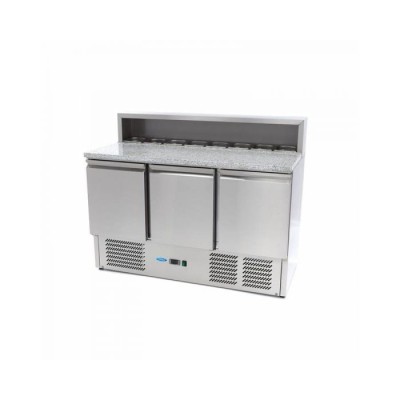 Ψυγείο προετοιμασίας πίτσας - 3 πόρτες - 136,5cm - 400L MAX-09400205