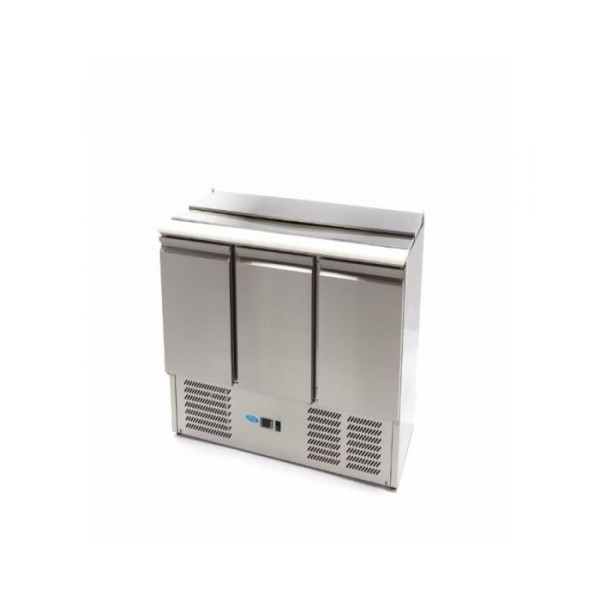 Σαλατιέρα 137cm 257L με 3 πόρτες και σανίδα κοπής MAX-09400415