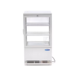 Βιτρίνα ψυχόμενη επιτραπέζια λευκή 58L 43Χ39Χ81 MAX-09400800