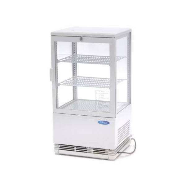 Βιτρίνα ψυχόμενη επιτραπέζια λευκή 58L 43Χ39Χ81 MAX-09400800