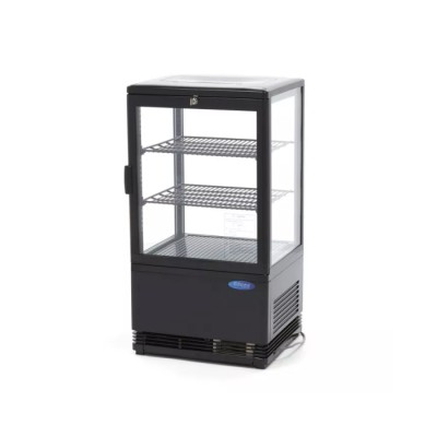 Βιτρίνα ψυχόμενη επιτραπέζια μαύρη 58L 43Χ39Χ81 MAX-09400801