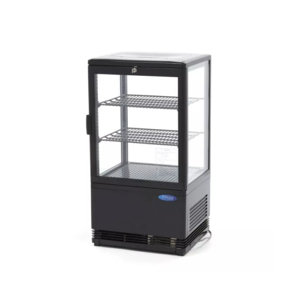 Βιτρίνα ψυχόμενη επιτραπέζια μαύρη 58L 43Χ39Χ81 MAX-09400801