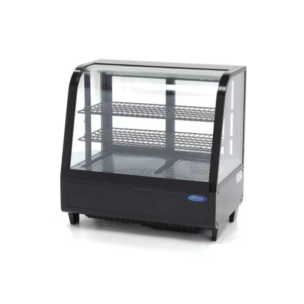 Βιτρίνα ψυχόμενη επιτραπέζια μαύρη 100L 68Χ45Χ68 MAX-09400831