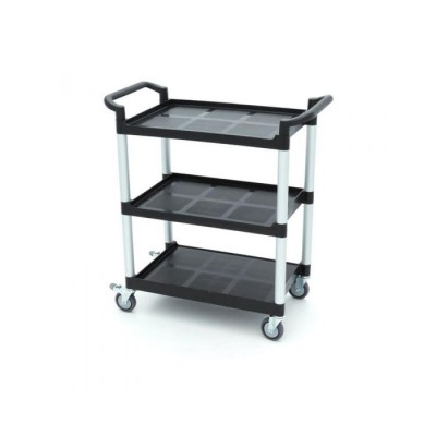 Καροτσάκι σερβιρίσματος με 3 πλαστικά ράφια 86.5x42.5cm MAX-09507001