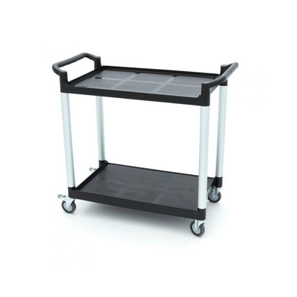 Καροτσάκι σερβιρίσματος με 2 πλαστικά ράφια 103x50.5cm MAX-09507004