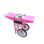 Επαγγελματικη μηχανη μαλλι της γριας – Ø 52cm - ΡΟΖ με καρότσι και καπάκι MAX-09506002