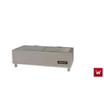 Επαγγελματική ανοξείδωτη ψησταριά επιτραπέζια μονή κάρβουνου VKN-CGS1 50X50X27 εκ