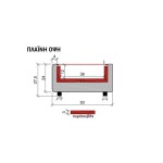 Επαγγελματική ανοξείδωτη ψησταριά επιτραπέζια μονή κάρβουνου με συρτάρια VKN-CGDD5 150X50X37 εκ
