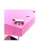 Επαγγελματικη μηχανη μαλλι της γριας – Ø 52cm - ΡΟΖ με καρότσι και καπάκι MAX-09506002