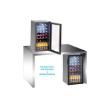 Ψυγείο βιτρίνα συντήρηση επιδαπέδιο μαύρο back bar 43x48x83 εκ 700182G