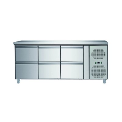 Πάγκος Ψυγείο Συντήρησης 179x70x65cm με 3 διπλές συρταριέρες VEN-313160/650