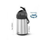 Κανάτα θερμός Inox με αντλία 1,9 lt 190117