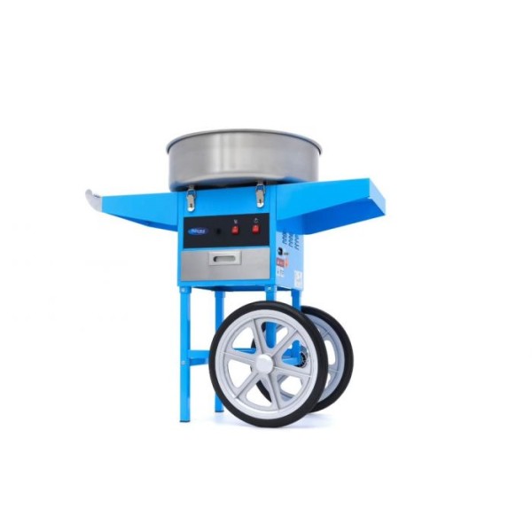 Επαγγελματικη μηχανη μαλλι της γριας – Ø 52cm - Μπλε με καρότσι MAX-09506003