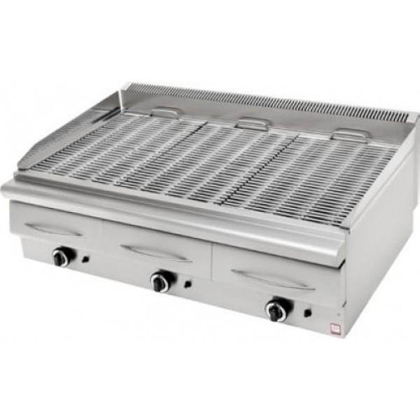 Γκριλ-σχάρα αερίου τριπλή επιτραπέζια ΣΕΙΡΑ 60 120χ63χ34 PN-GS 3 2000