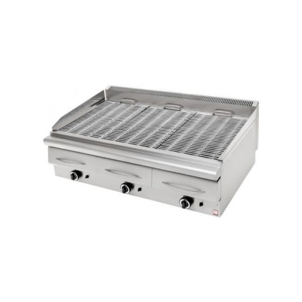 Γκριλ-σχάρα αερίου τρπλή επιτραπέζια ΣΕΙΡΑ 70 120Χ70Χ34 εκ PN-GS 370 2000